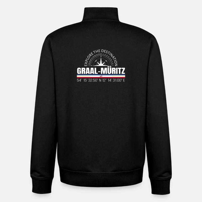 Graal-Müritz - Unisex Organic Zip Sweatshirt von Stanley/Stella - Schwarz