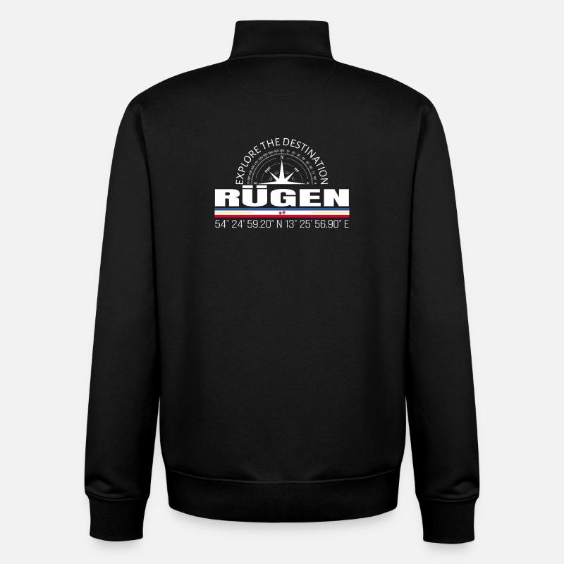 Rebuke - Unisex Organic Zip Sweatshirt by Stanley/Stella - black