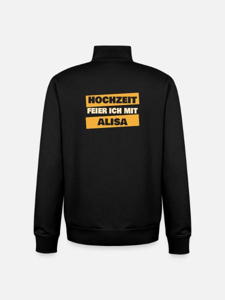 Heiraten Alisa - Unisex Organic Zip Sweatshirt von Stanley/Stella - Schwarz