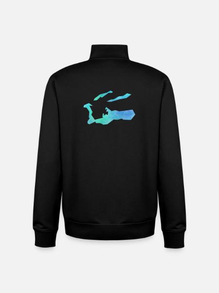 Cayman Islands - Unisex Organic Zip Sweatshirt by Stanley/Stella - black