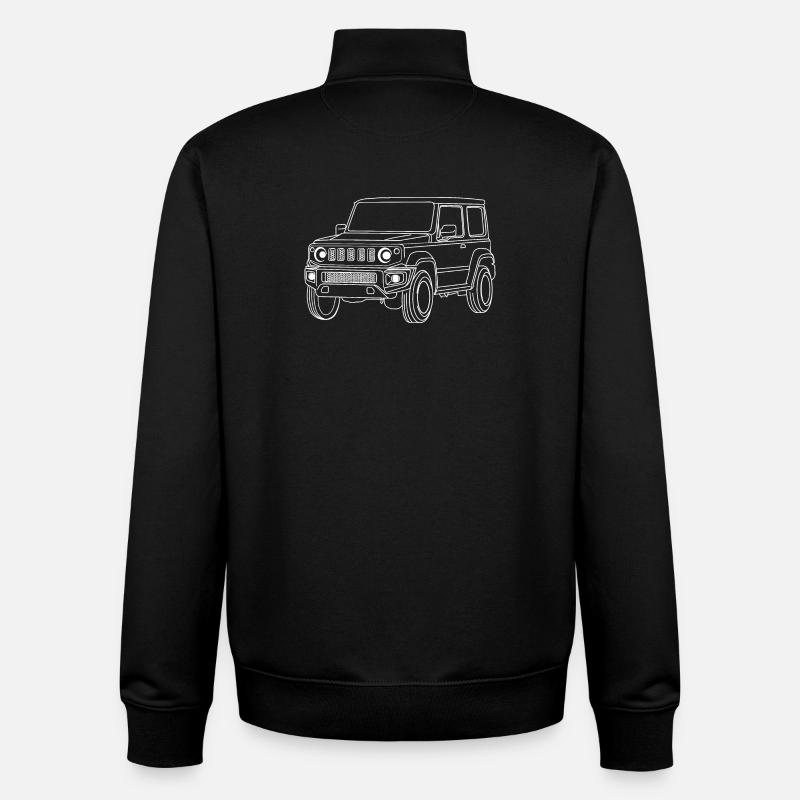 Jimny jeep - Unisex Organic Zip Sweatshirt von Stanley/Stella - Schwarz