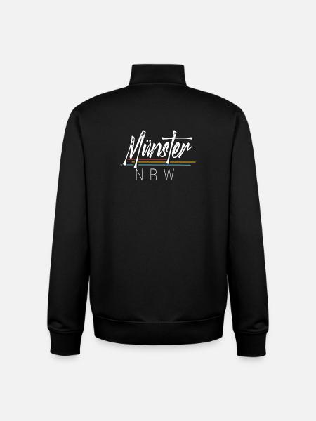 Münster Nrw - Unisex Organic Zip Sweatshirt von Stanley/Stella - Schwarz