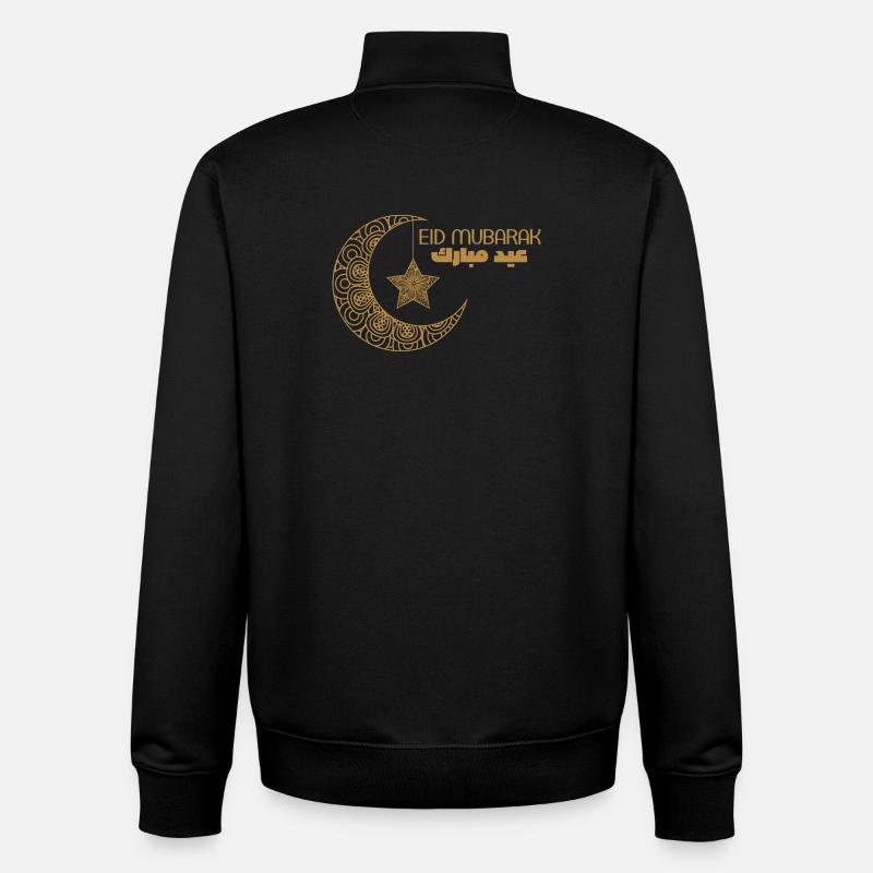 Eid mobarak - Unisex Organic Zip Sweatshirt von Stanley/Stella - Schwarz