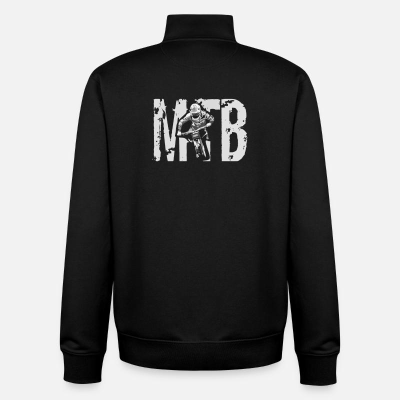 Mtb - Unisex Organic Zip Sweatshirt von Stanley/Stella - Schwarz