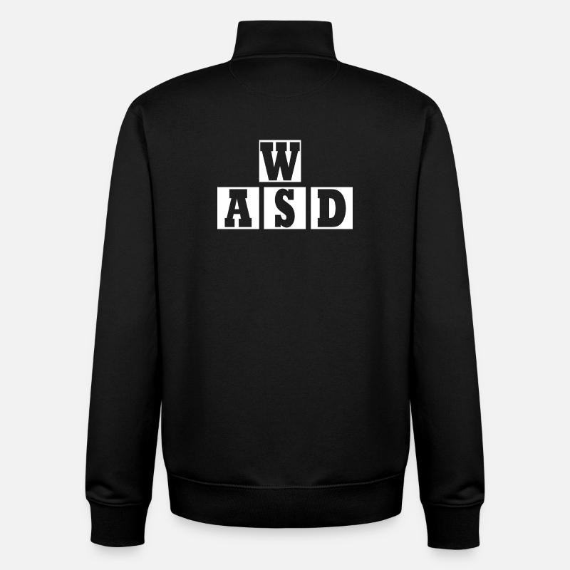 W A S D - Unisex Organic Zip Sweatshirt von Stanley/Stella - Schwarz