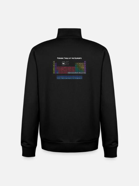 Periodensystem der Elemente - Unisex Organic Zip Sweatshirt von Stanley/Stella - Schwarz