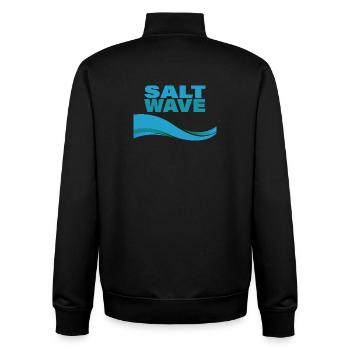 SALT WAVE - Unisex Organic Zip Sweatshirt von Stanley/Stella - Schwarz - Hinten - AI Model Male 185 light (185cm)