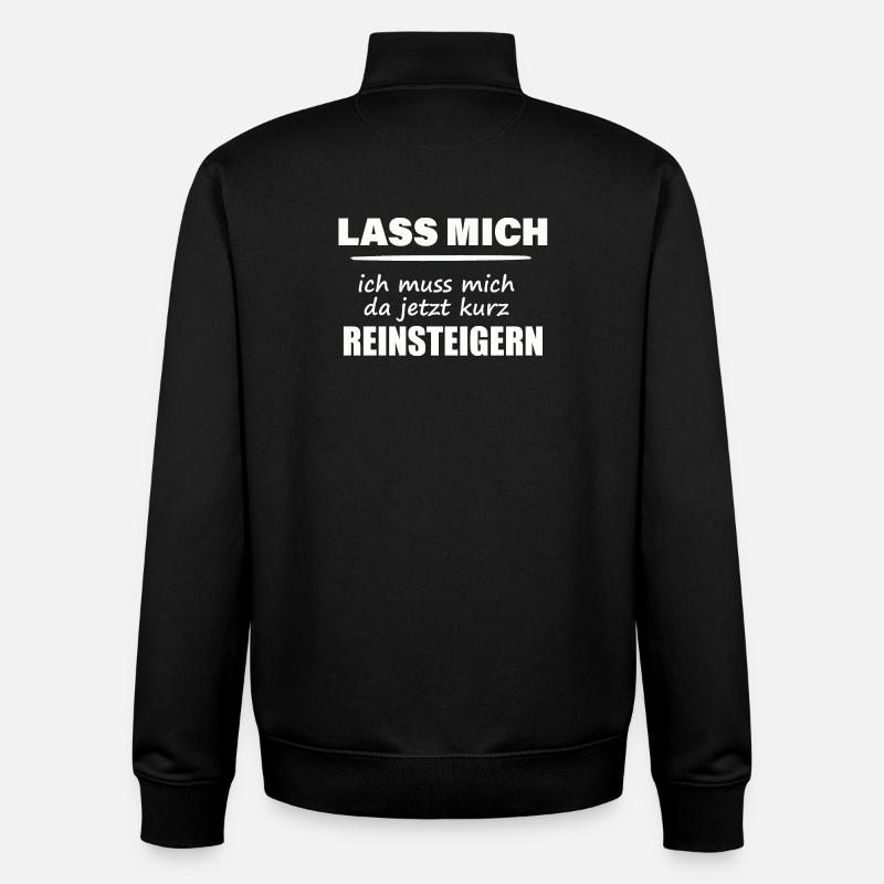 LASS MICH - Unisex Organic Zip Sweatshirt von Stanley/Stella - Schwarz
