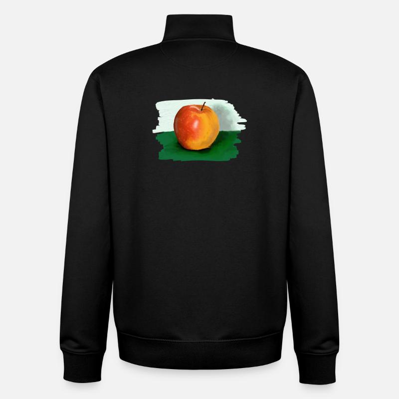 pomme - Sweat zippé unisexe en coton bio Stanley/Stella - noir
