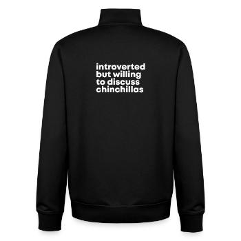 Chinchilla - Unisex Organic Zip Sweatshirt von Stanley/Stella - Schwarz - Hinten - AI Model Male 185 light (185cm)