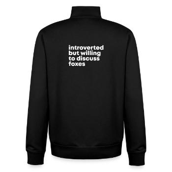 Fuchs - Unisex Organic Zip Sweatshirt von Stanley/Stella - Schwarz - Hinten - AI Model Male 185 light (185cm)