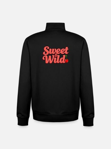 Sweet and Wild - Unisex Organic Zip Sweatshirt by Stanley/Stella - black