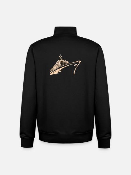 Cruise Ship Cruise Ship Luxury - Unisex Organic Zip Sweatshirt by Stanley/Stella - black