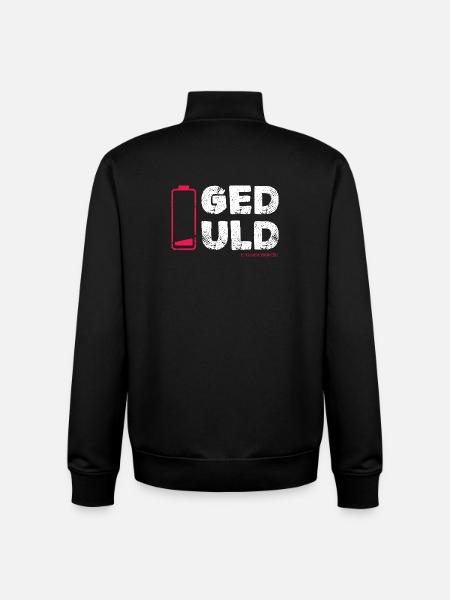 Geduld – nicht meine Kernkompetenz Statement - Unisex Organic Zip Sweatshirt von Stanley/Stella - Schwarz