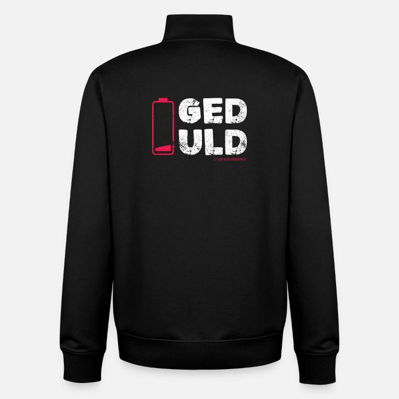 Geduld – nicht meine Kernkompetenz Statement - Unisex Organic Zip Sweatshirt von Stanley/Stella - Schwarz