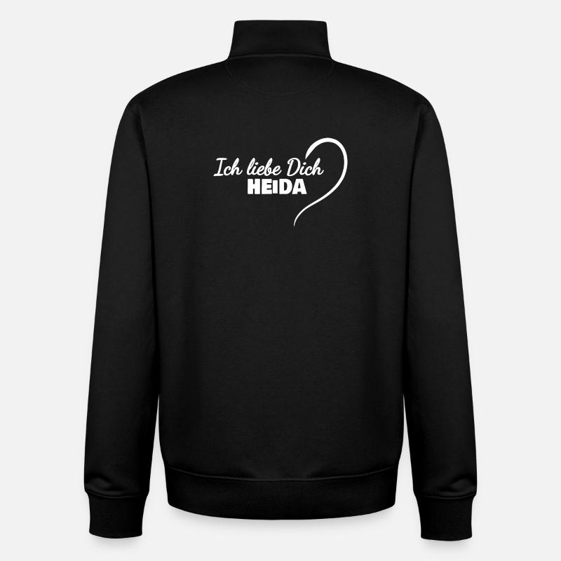 LiebeDich Heida - Unisex Organic Zip Sweatshirt von Stanley/Stella - Schwarz