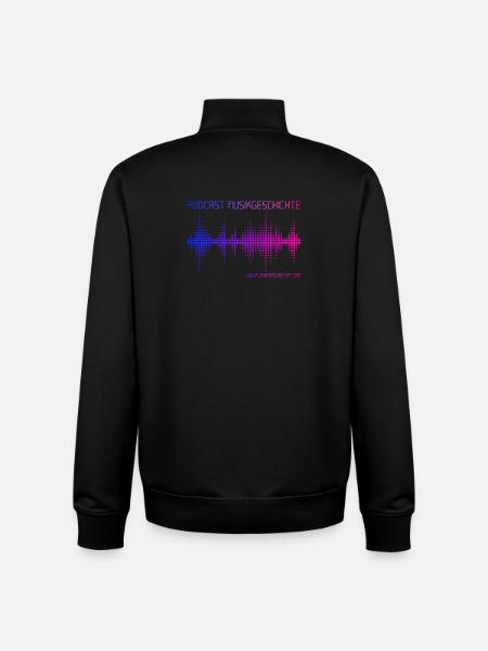 Podcast Music History - Unisex Organic Zip Sweatshirt by Stanley/Stella - black