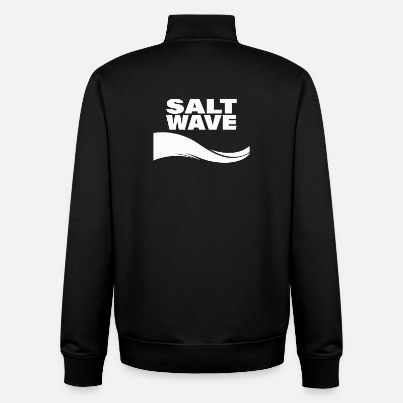 SALT WAVE - Unisex Organic Zip Sweatshirt von Stanley/Stella - Schwarz