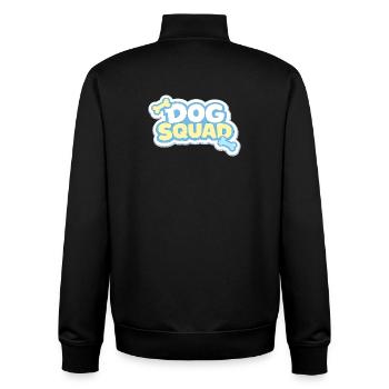 Dog Squad Pastel Paws - Unisex Organic Zip Sweatshirt by Stanley/Stella - black - Back - AI Model Male 185 light (185cm)
