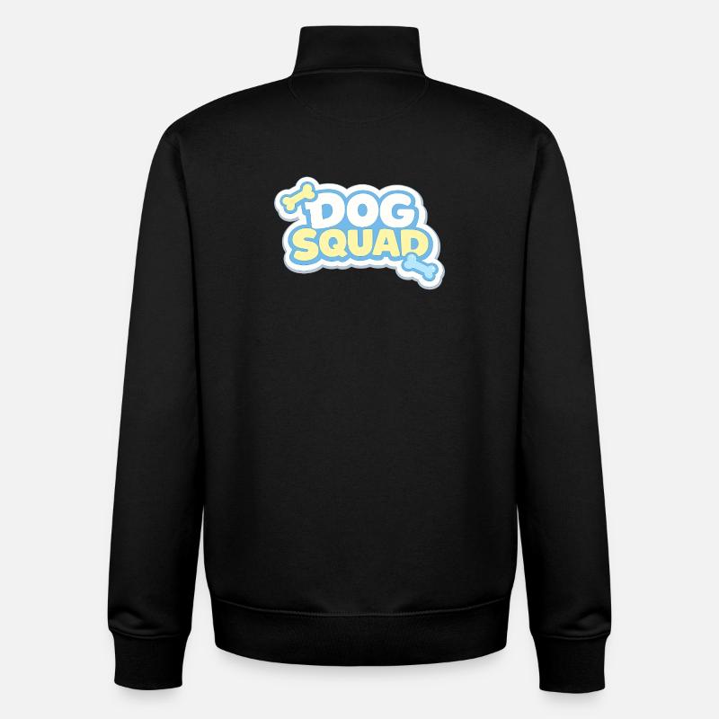 Dog Squad Pastel Paws - Unisex Organic Zip Sweatshirt by Stanley/Stella - black
