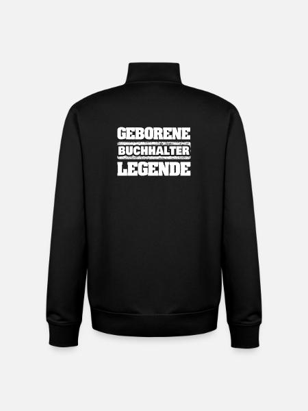 Buchhalter als Legende - Unisex Organic Zip Sweatshirt von Stanley/Stella - Schwarz