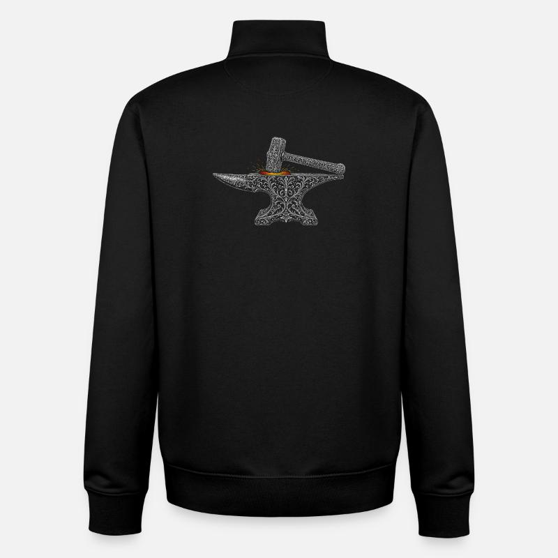 Schmied - Unisex Organic Zip Sweatshirt von Stanley/Stella - Schwarz