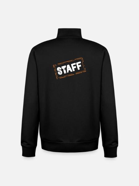 staff - Unisex Organic Zip Sweatshirt von Stanley/Stella - Schwarz