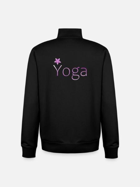 yoga meditation gift idea - Unisex Organic Zip Sweatshirt by Stanley/Stella - black