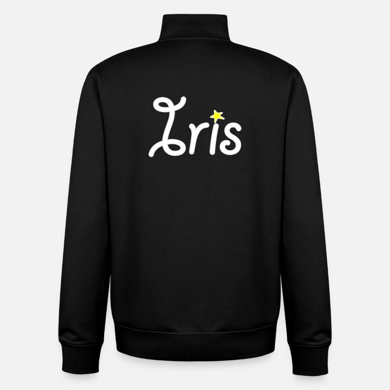 Iris - Sweat zippé unisexe en coton bio Stanley/Stella - noir