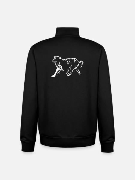 Australian Shepherd "Black Edition" - Unisex Organic Zip Sweatshirt by Stanley/Stella - black