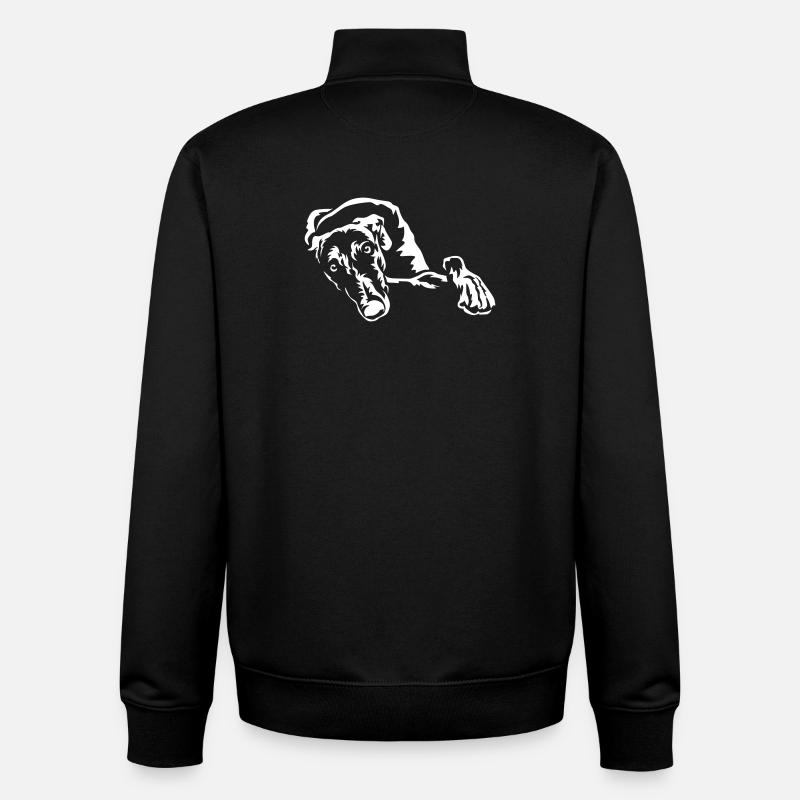 Galgo « Édition Noire » - Sweat zippé unisexe en coton bio Stanley/Stella - noir