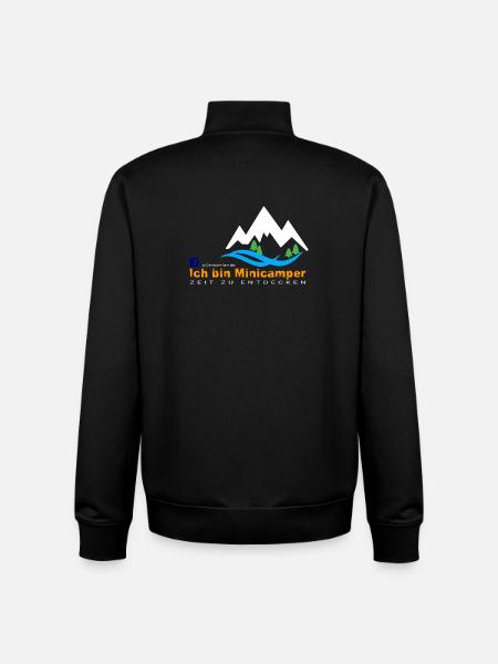 Minicamper Bergwanderer Motiv - Unisex Organic Zip Sweatshirt von Stanley/Stella - Schwarz