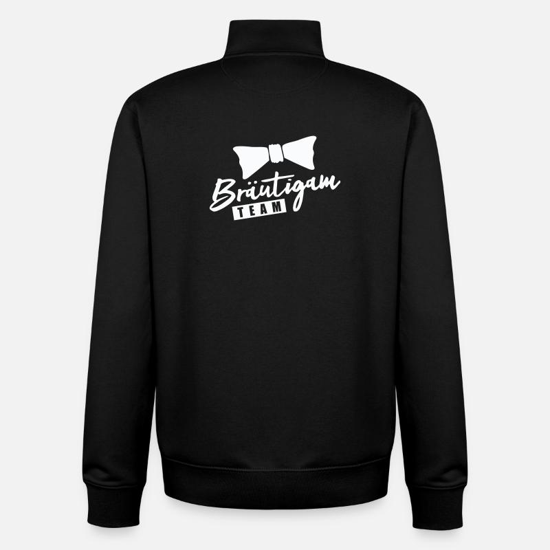 Bräutigam Team - Unisex Organic Zip Sweatshirt von Stanley/Stella - Schwarz