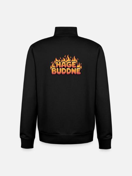 Hagebuddne - Funny Deutsche Memes - Unisex Organic Zip Sweatshirt by Stanley/Stella - black