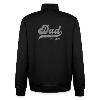 Dad EST. 2026 – Geschenk für neue Väter - Unisex Organic Zip Sweatshirt von Stanley/Stella - Schwarz - Hinten - AI Model Male 185 light (185cm)