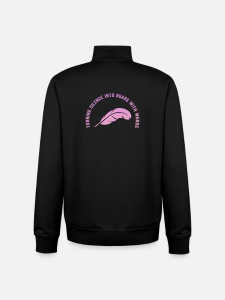 Wortfeder: Stille wird Weg - Unisex Organic Zip Sweatshirt von Stanley/Stella - Schwarz