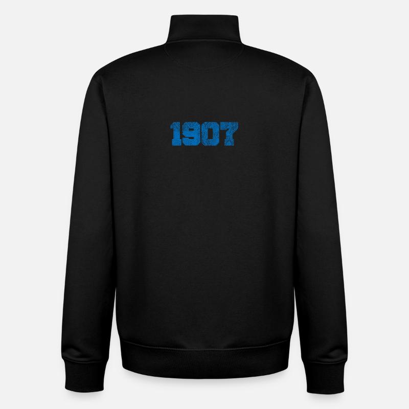 Paderborn 1907 - Sweat zippé unisexe en coton bio Stanley/Stella - noir