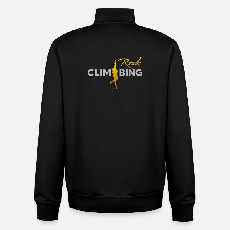 FELSKLETTERN - Unisex Organic Zip Sweatshirt von Stanley/Stella - Schwarz