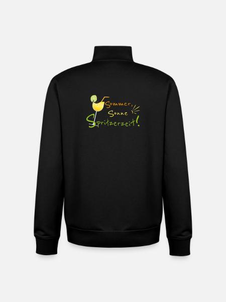 Sommer, Sonne, Spritzerzeit! Weinglas - Unisex Organic Zip Sweatshirt von Stanley/Stella - Schwarz