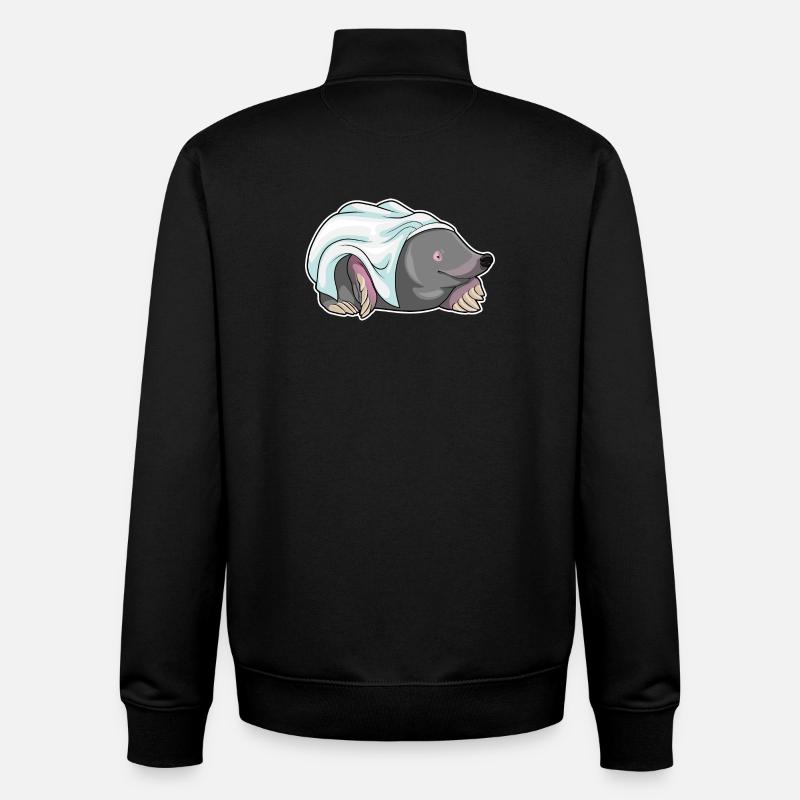 Maulwurf Braut Hochzeit - Unisex Organic Zip Sweatshirt von Stanley/Stella - Schwarz