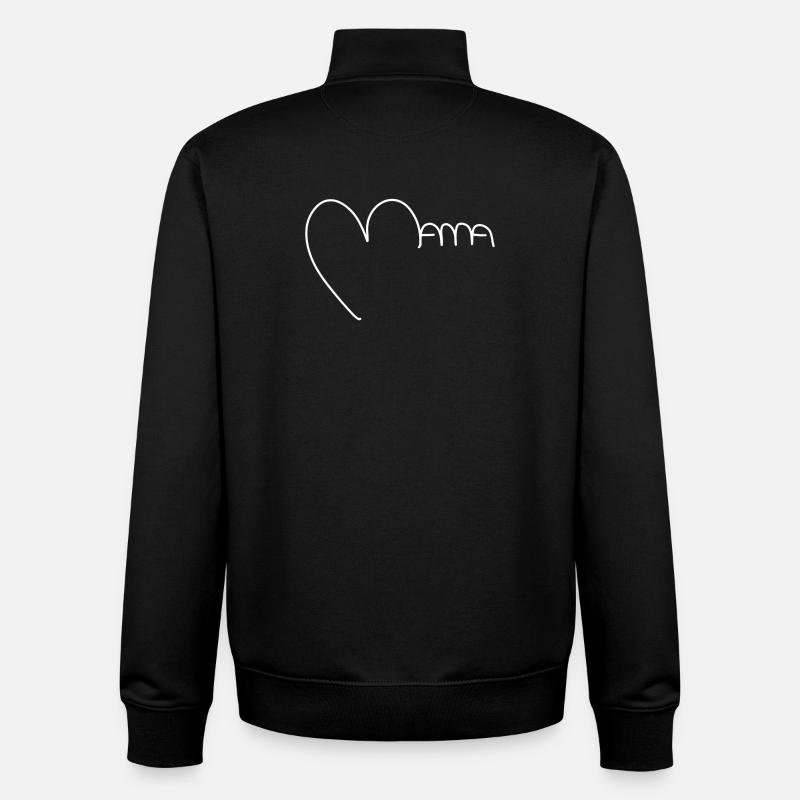Mama - Unisex Organic Zip Sweatshirt von Stanley/Stella - Schwarz