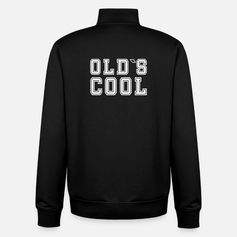 Oldscool - Old School Design - Sweat zippé unisexe en coton bio Stanley/Stella - noir