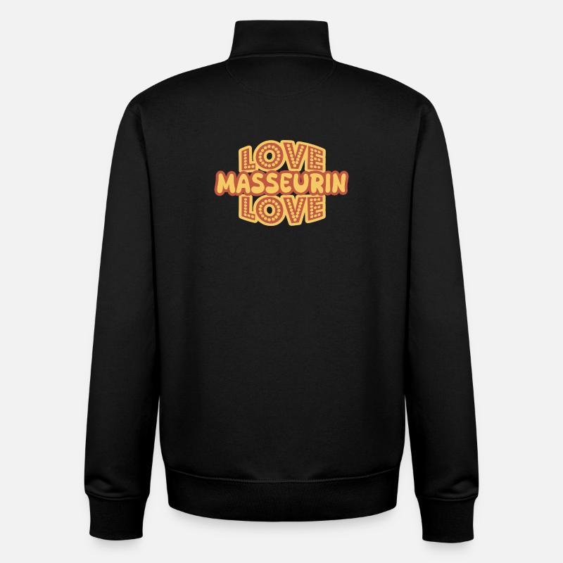 masseuse - Unisex Organic Zip Sweatshirt by Stanley/Stella - black