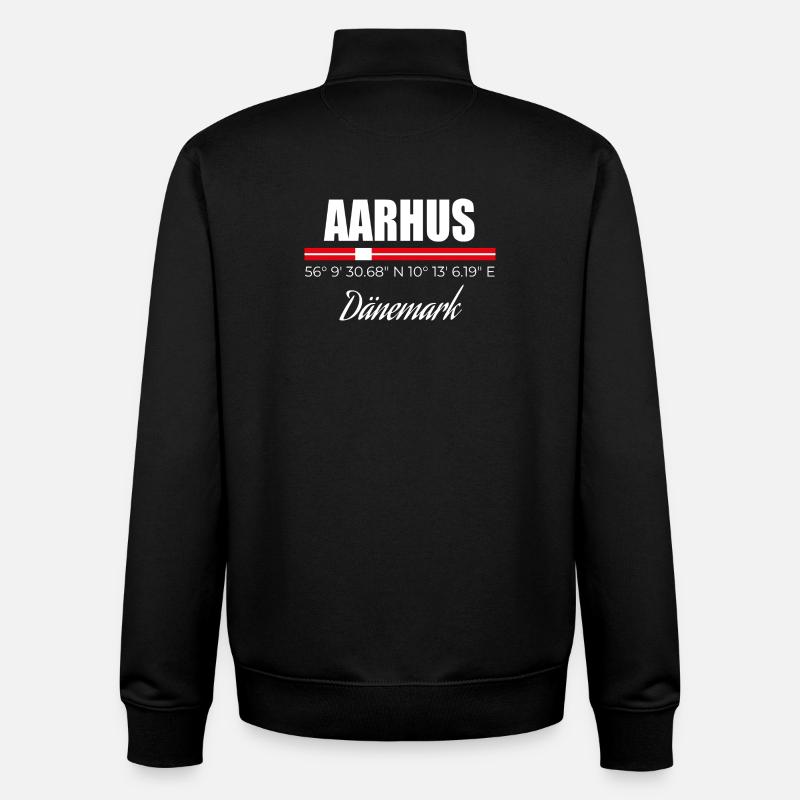 Aarhus - Unisex Organic Zip Sweatshirt by Stanley/Stella - black