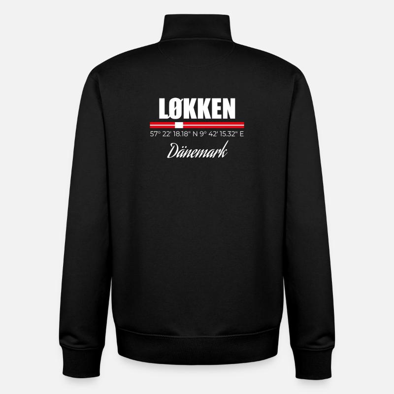 Lokken - Sweat zippé unisexe en coton bio Stanley/Stella - noir