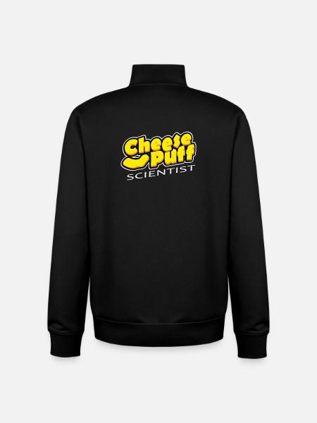 Scientiste Puff Fromage - Sweat zippé unisexe en coton bio Stanley/Stella - noir