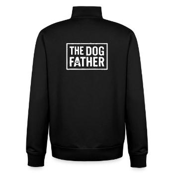 Das Hundevater-Rough Block Paw-Design - Unisex Organic Zip Sweatshirt von Stanley/Stella - Schwarz - Hinten - AI Model Male 185 light (185cm)