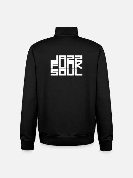 Monochrome Grid Geometric Pattern - Unisex Organic Zip Sweatshirt by Stanley/Stella - black