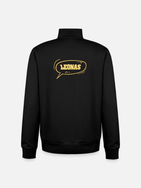 Leonas als Comic - Unisex Organic Zip Sweatshirt von Stanley/Stella - Schwarz