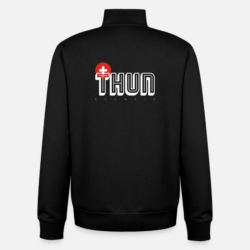 Thun - Unisex Organic Zip Sweatshirt by Stanley/Stella - black